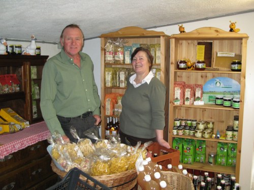 Martin and Elisabeth Wigger sell a wide range of organic products.