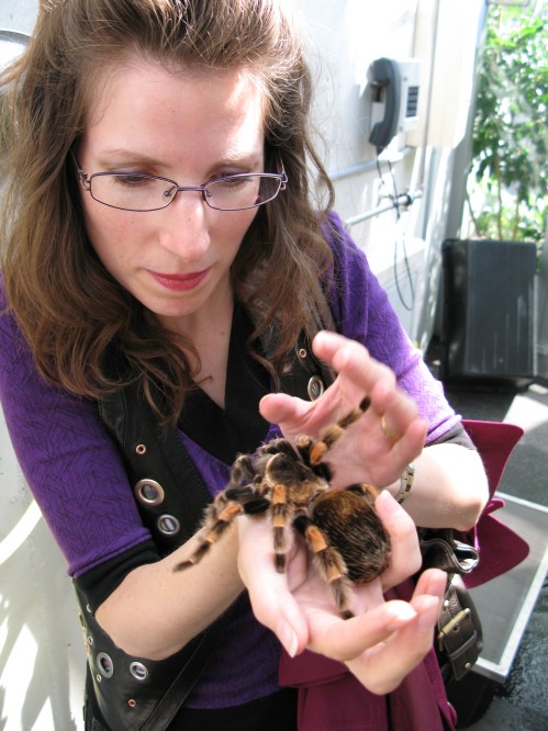 Me and my new tarantula friend Sophie